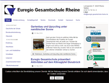 Tablet Screenshot of euregio-gesamtschule-rheine.de
